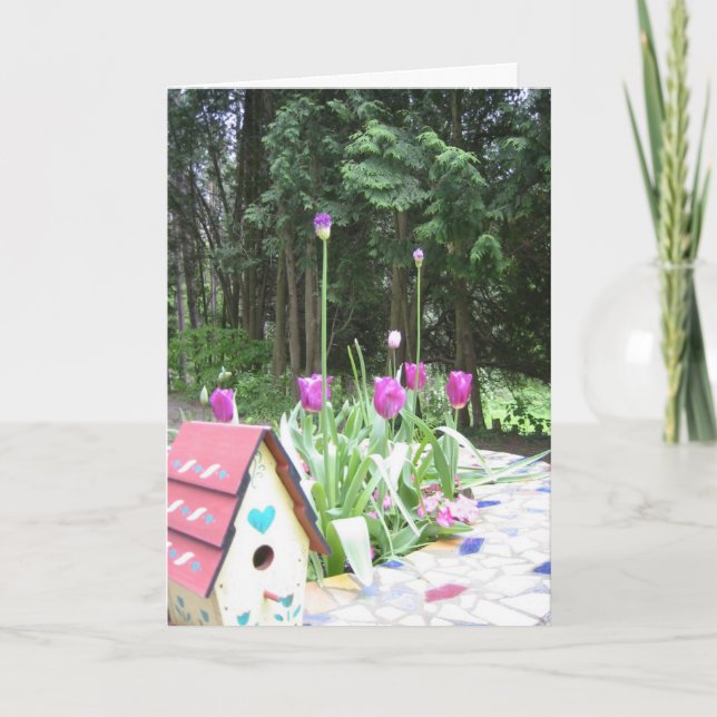 Carte tulipe de printemps (Devant)