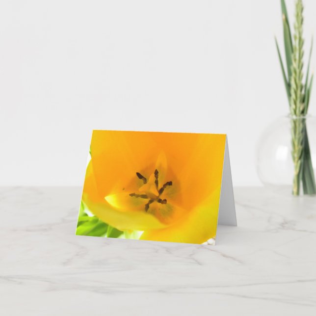 Carte Tulipe jaune (Devant)