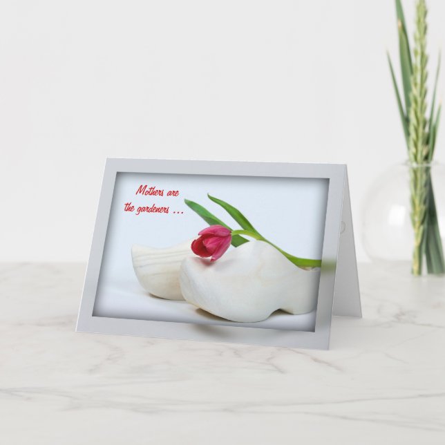 Carte Tulipe rouge hollandaise (Devant)