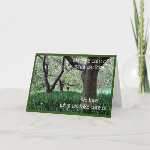 Carte Tulipe rouge unique pour l'amour et l'attention