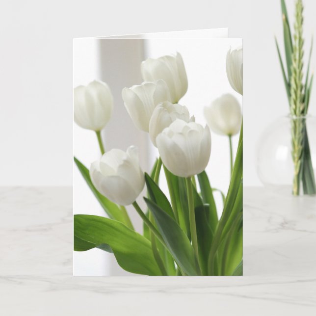 Carte Tulipes blanches (Devant)