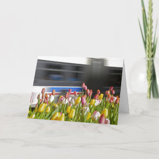 Carte Tulipes dans l'esprit de ville