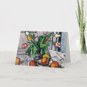 Carte Tulipes dans un vase bleu   George Leslie Hunter