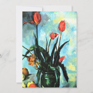 Carte Tulipes dans un vase par Paul Cezanne, Art ancien