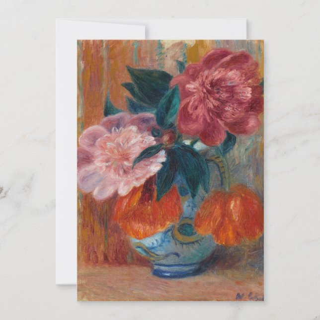 Carte Tulipes et pivoines | William James Glackens (Devant)