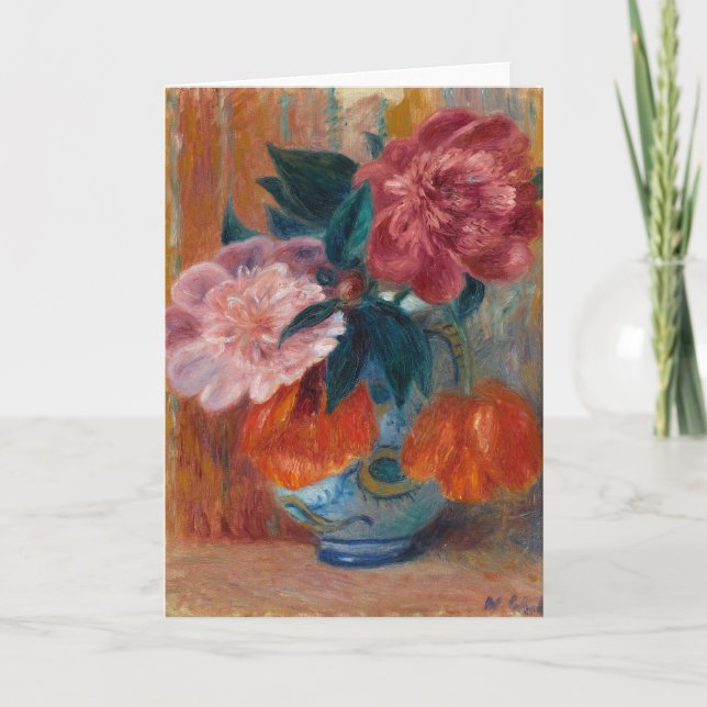 Carte Tulipes et pivoines | William James Glackens (Devant)