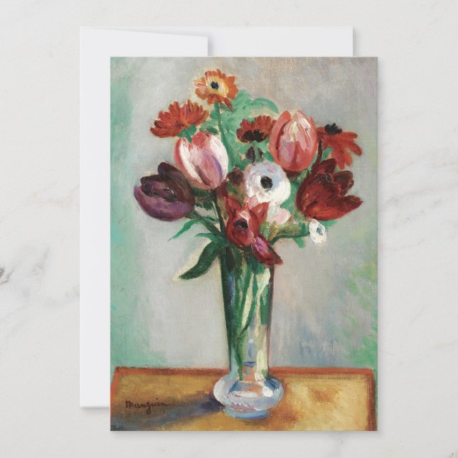 Carte Tulipes et Ranunculus | Henri Manguin (Devant)