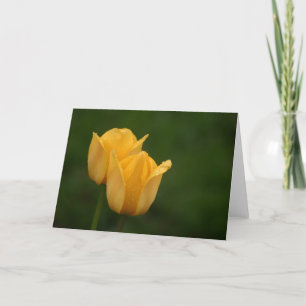 Carte Tulipes jaunes