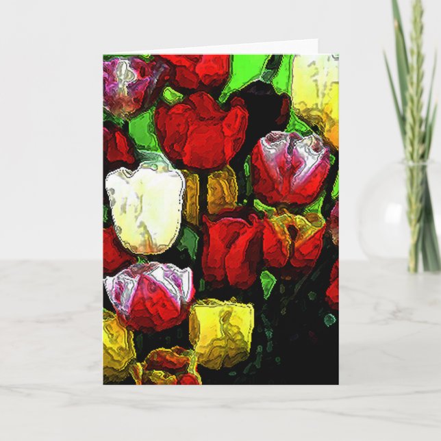 Carte Tulipes pour maman (Devant)