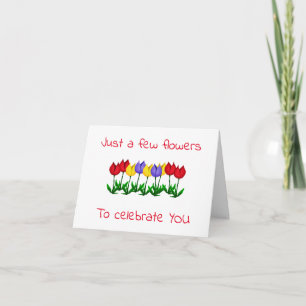 CARTE ***TULIPS ET SOUHAITS SPÉCIAUX*** POUR VOTRE ANNIV