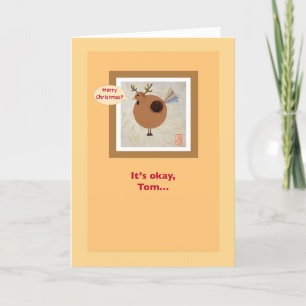 Carte Turquie avec Antlers Vegan Humoristique Thanksgivi