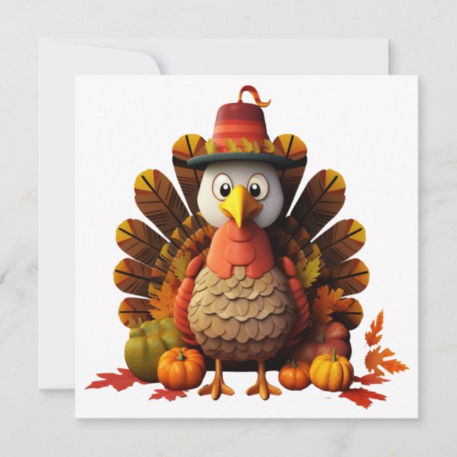 Carte Turquie bon thanksgiving (Devant)