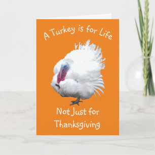 Carte Turquie Vegan Thanksgiving Card