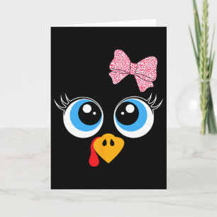 Carte Turquie Visage fille Thanksgiving Costume enfants
