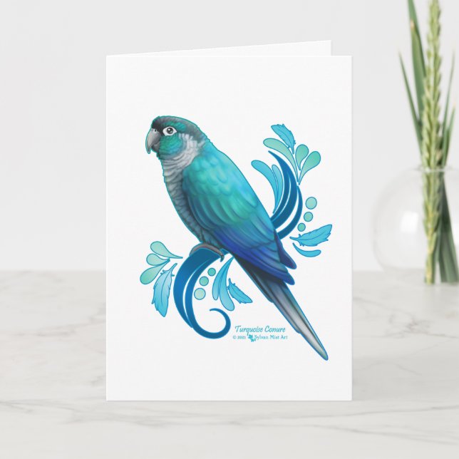 Carte Turquoise Conure (Devant)