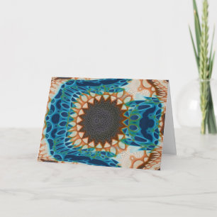 Carte Turquoise Gold Sun Southwestern Art