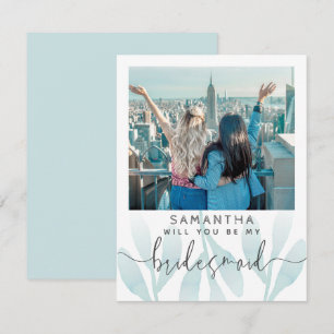 Carte Turquoise Serez-Vous Ma Femme D'Accueil Photo