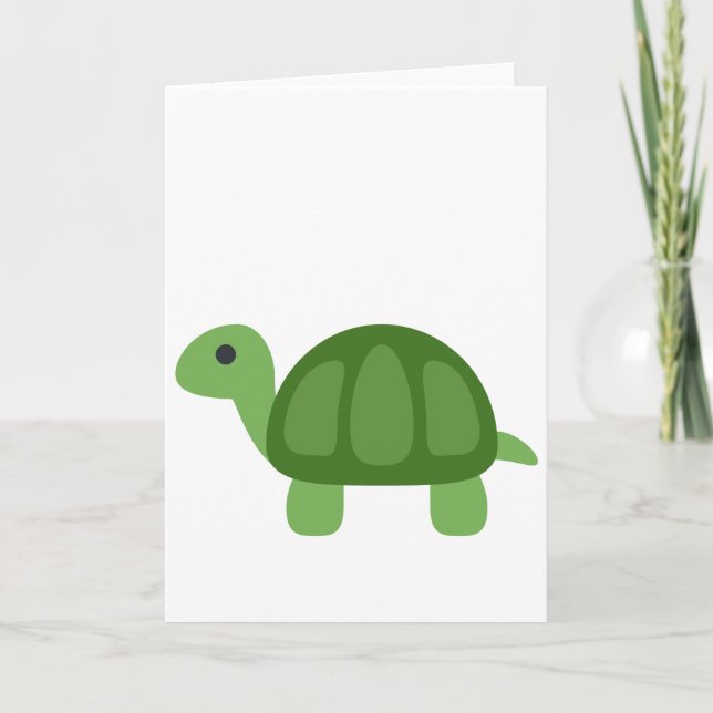 Carte Turtle Emoji (Devant)