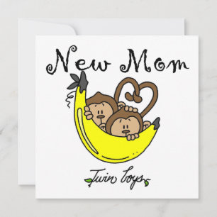 Carte Twin Boys New Mom Cadeaux