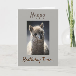 CARTE "TWIN" HEUREUX ANNIVERSAIRE PLUS ÂGÉ !