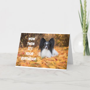 CARTE TWIN J'AIME PARTAGER MON ANNIVERSAIRE AVEC "VOUS"