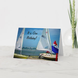 CARTE TWIN-JE SUIS HEUREUX DE PARTAGER MON ANNIVERSAIRE 