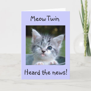 CARTE **TWIN**MEOW-FLIRTING AVEC 50! JEUX ANNIVERSAIRE