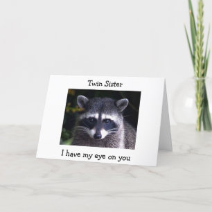 CARTE TWIN SISTER A MON COEUR / MEILLEURS SOUHAITS D'ANN