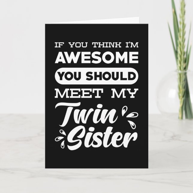 Carte Twin Sister Gift (Devant)