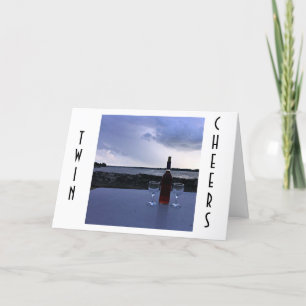 CARTE **TWIN** VOTRE ANNIVERSAIRE EST UN JOUR DE "FÊTE"