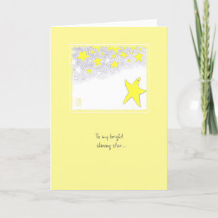 Carte Twinkle Stars Félicitations Salutation