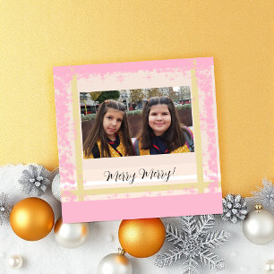 Carte Twins Étincelants Photo encadrée, Monogramme