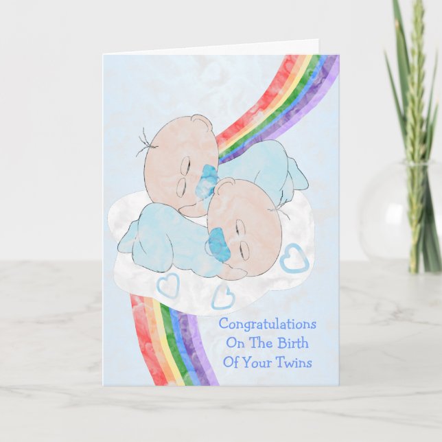 Carte Twins New Born (Devant)
