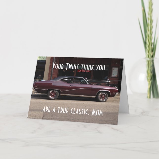 CARTE TWINS PENSE QUE MOM EST UN CLASSIQUE (Devant)