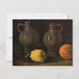 Carte Two Jars and Two Citrouilles par Vincent van Gogh