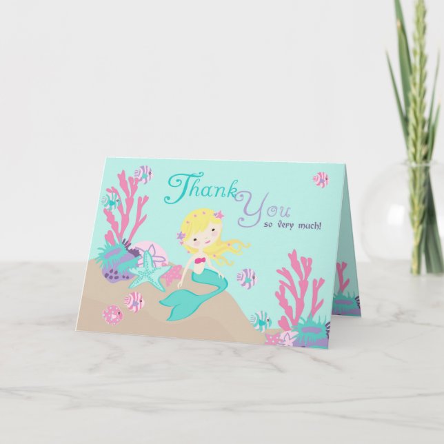 Carte TY 2 Blonde Little Mermaid (Devant)