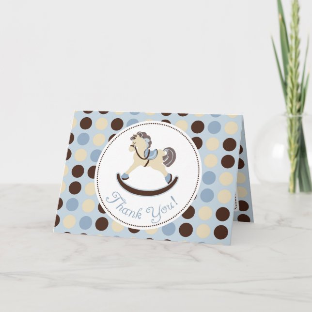 Carte TY Boy Rocking Horse (Devant)