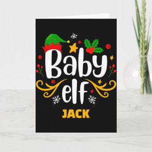 Carte Tygraphie Bébé Elfe Amusant Famille Bébé Correspon
