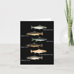 Carte Types De Truites - Collection Espèces de poissons 