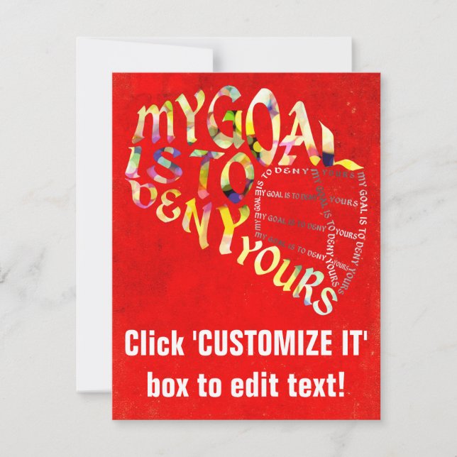 Carte Typographie du masque de gardien de crosse (Devant)