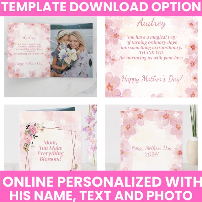 Carte Typographie Élégante Florale Moderne (Elegant Typography Floral Modern Card
)