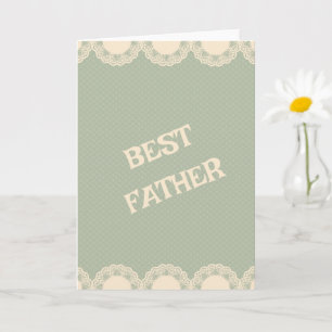 Carte Typographie minimale Carte de vœux vintage père