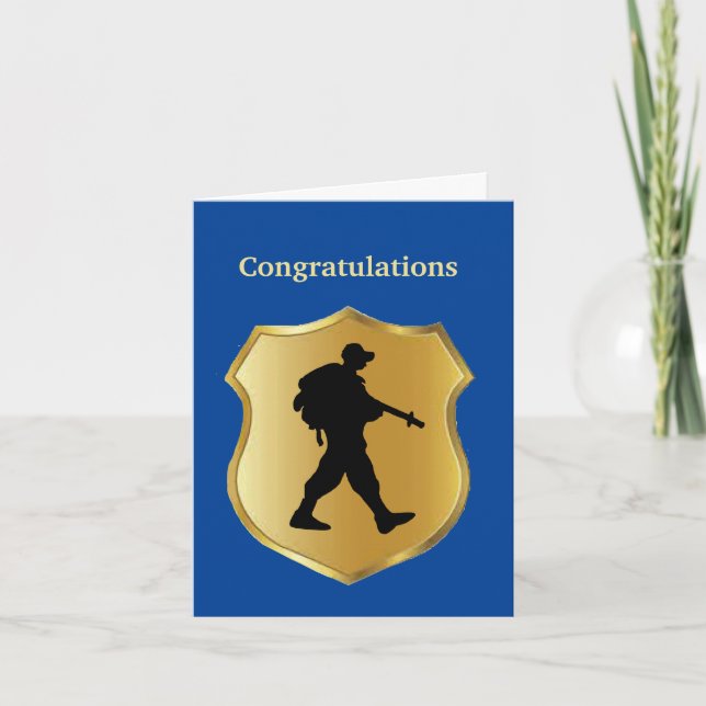 Carte U.S. Border Patrol Academy Graduation Card (Devant)