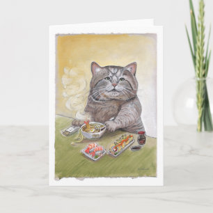 Carte Udon de Tempura de chat de sushi