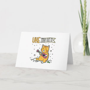 Carte UKE Peut Le Faire Ukulele Ukelele Cat Guitare Musi