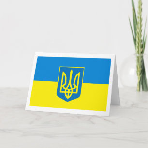 Carte Ukraine COA Greeting Card