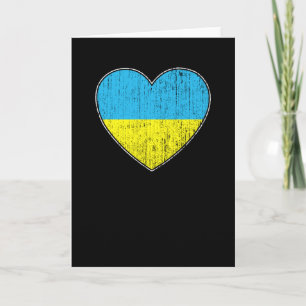 Carte Ukraine Drapeau coeur d'amour