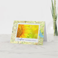 Ukraine Emblème floral de tournesol jaune sur la c