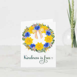Carte Ukraine Ukraine Uki Floral Wreaths Drapeau