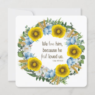 Carte Ukraine Ukrainienne Fleurs de couronne Foi Espoir